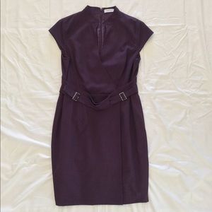 EUC Calvin Klein Mandarin collar sheath dress
